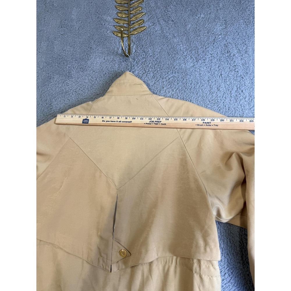 Vintage Innovations by‎ Izzi Jacket Womens Large Tan Zip Snap Drawstring 80s - Picture 10 of 16